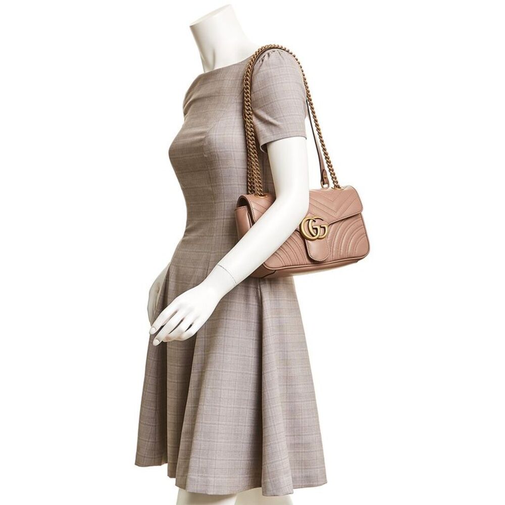 Gucci GG Marmont Small Matelasse Leather Shoulder Bag - Picture 3 of 3
